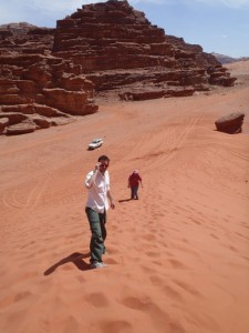 Dune running Wadi Rum